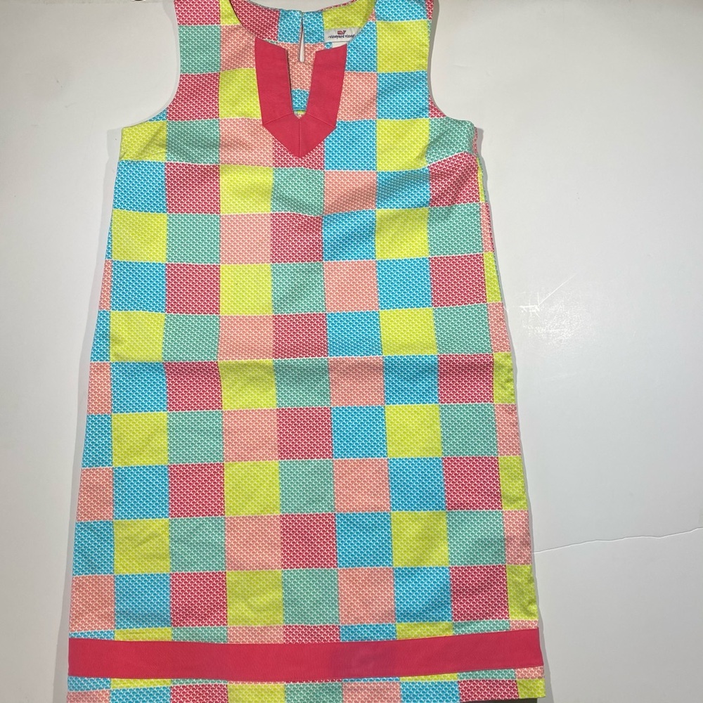 Vineyard Vines Girls Patchwork Dress